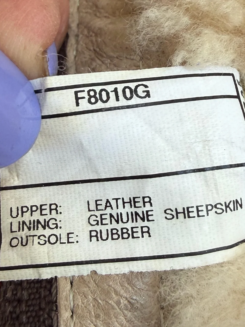 Ugg Mare Taupe Brown Suede Warm Shearling Lined Women’s Size 7 Slip On Zip Boot